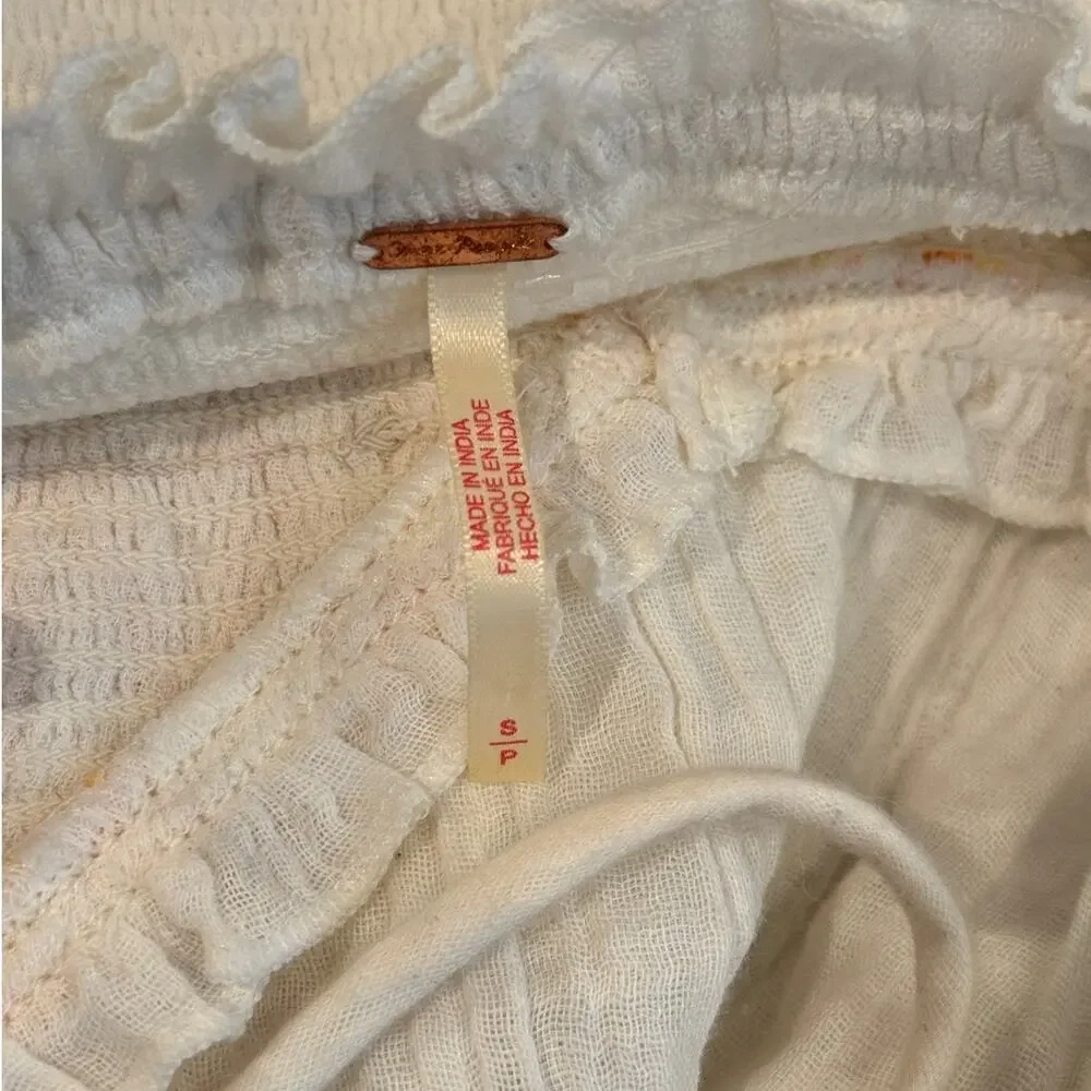 Free People Sweet Nothings Cotton Gauze Midi Sundress Size Small - Picture 9 of 12